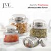 Airtight Oval Canister with Stainless Steel Lid - 1100ML