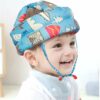 Adjustable Baby Safety Helmet for Infants & Toddlers - Cushioned Headguard