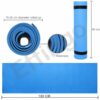 4MM Non-Skid Yoga Mat with Carry Strap - Comfortable & Durable