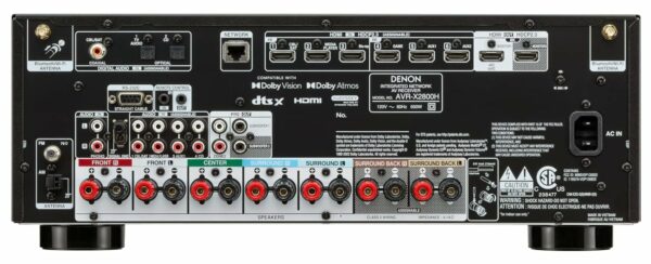 Denon AVR-X2800H 7.2ch AV Receiver with 8K & 3D Audio - Image 3