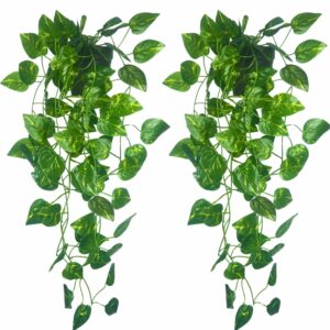 Artificial Hanging Ivy Plants with Pot - 50 cm (2 Pcs) for Home Decor