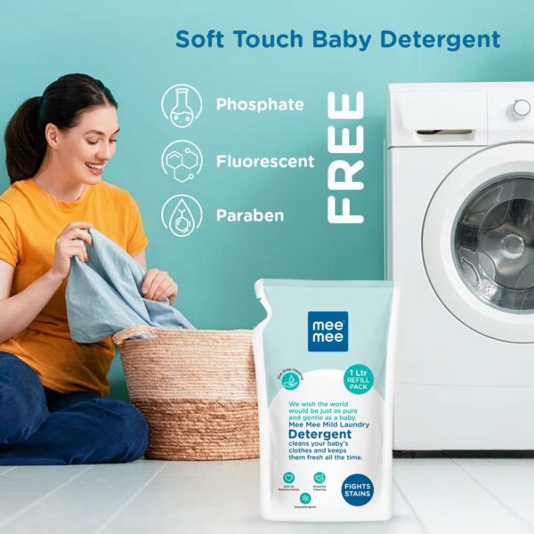 Baby Liquid Detergent 1L - PH Balanced & Hypoallergenic - Image 2