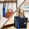 Compact Travel Umbrella with Carabiner Handle - Windproof & Waterproof