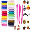 24 Pcs Air Dry Modeling Clay Set with Sculpting Tools - Non-Toxic, Creative Art for Kids