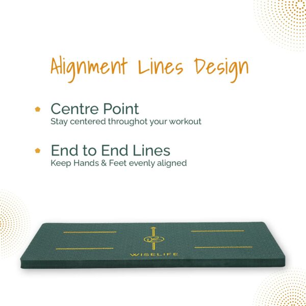 16 MM Yoga Cushion Pad - Green | High Density Eco TPE Foam | 24x12 inch | Extra Comfort for Yoga & Pilates - Image 4