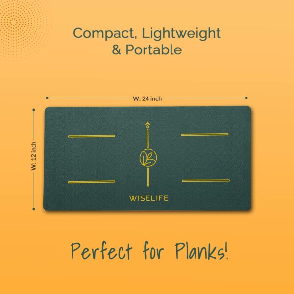16 MM Yoga Cushion Pad - Green | High Density Eco TPE Foam | 24x12 inch | Extra Comfort for Yoga & Pilates - Image 3