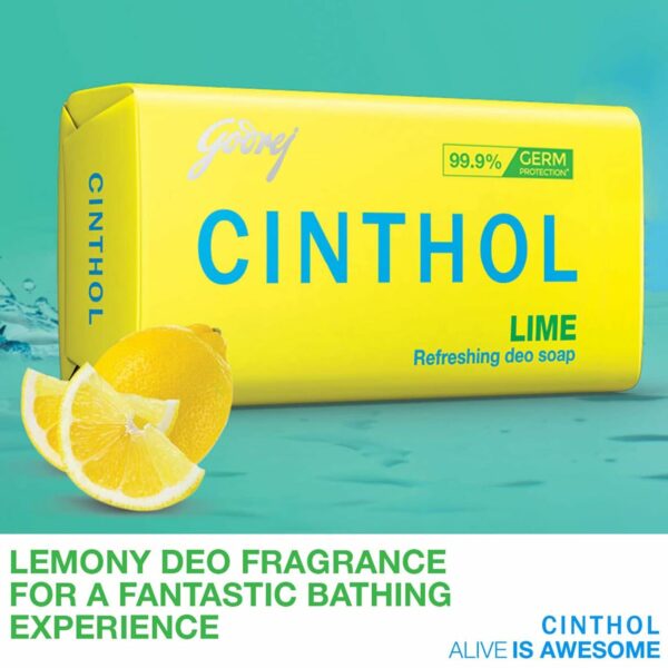 Lime Fresh Bath Soap Pack of 5 - 99.9% Germ Protection - Image 3