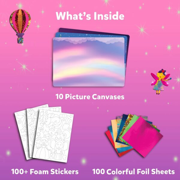 Foil Fun Craft Kit - Unicorns & Princesses for Kids 4-9 - Image 3