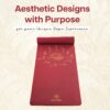 Extra Thick 6MM Printed Yoga Mat with Carry Strap - Eco-Friendly