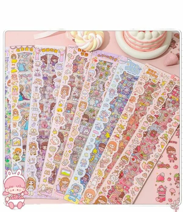 Cartoon Theme Stickers for Kids - 20 Sheets for Crafts & Projects - Image 6