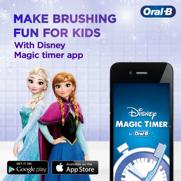Kids Electric Toothbrush with Disney Frozen Design, 2 Modes - Image 5
