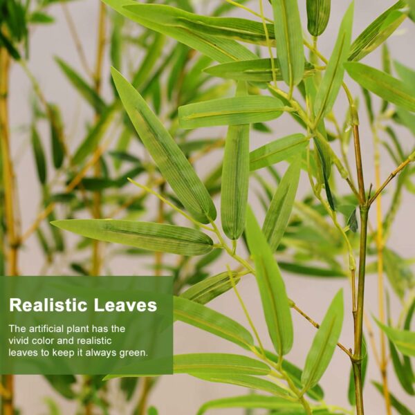 4FT Artificial Bamboo Plant for Home and Office Decor - Image 5