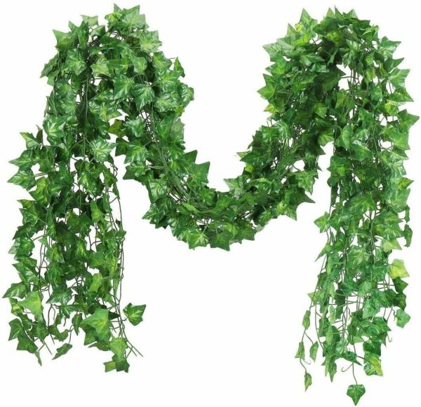 Artificial Ivy Garland with 80 Leaves - 6 Pcs Greenery Decor - Image 4