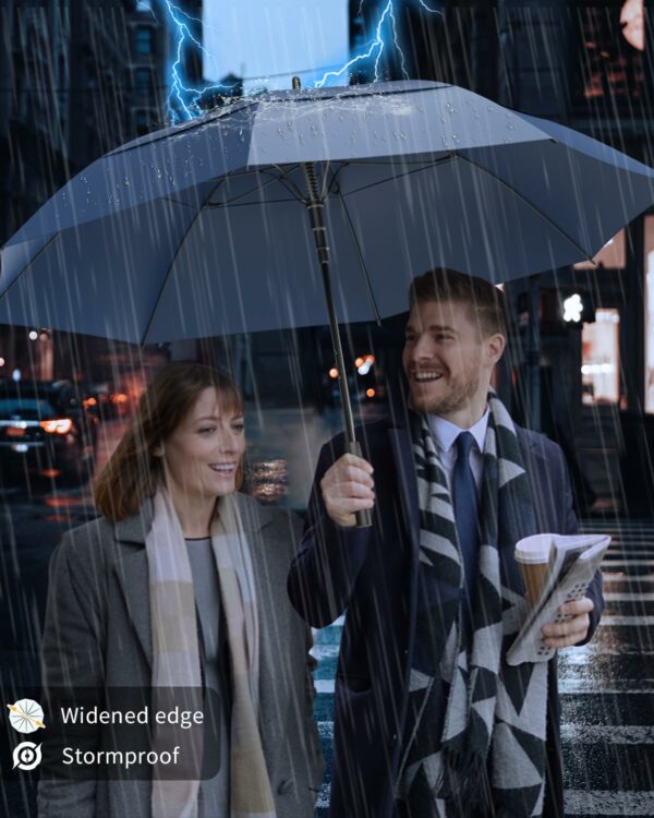 60-Inch Double Layer Umbrella for 3-4 People - Windproof & Waterproof - Image 6