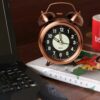 Vintage Twin Bell Alarm Clock - Super Loud & Luminous