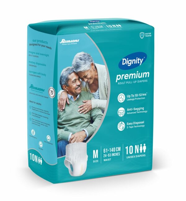 Premium Pull Up Adult Diapers - 30 Count, Medium Size - Image 3