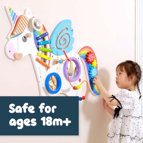 Unicorn Montessori Activity Wall Panel Toy for Kids - Image 2