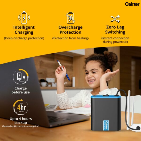 Mini UPS for 12V WiFi Router | 4 Hours Power Backup - Image 2