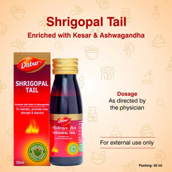 Shrigopal Tail 50 Ml - Ayurvedic Oil for Wellness - Image 3