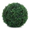 Set of 2 PVC Artificial Eucalyptus Boxwood Topiary Balls - 28 cm
