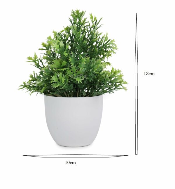 Set of 6 Multicoloured Artificial Bonsai Plants with Pots - Image 5