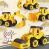 DIY Construction Car Toy Set for Kids - 4 Vehicles, STEM Learning
