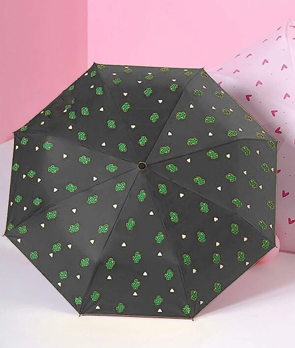 Compact 3-Fold Travel Umbrella - Auto Open/Close, Lightweight - Image 2