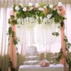 12 Pcs 43.2 Inch Artificial Wisteria Vine Garland - White