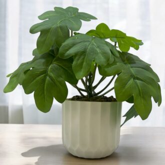 Realistic Artificial Plants with Pot for Home & Office Decor