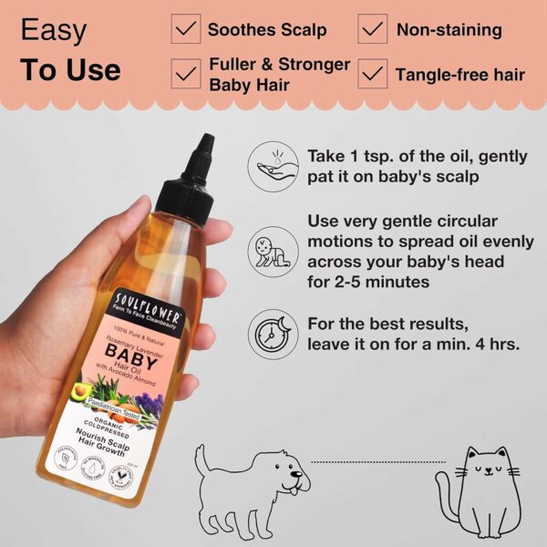 Rosemary Baby Hair Oil for Growth - 100% Natural 225ml - Image 4