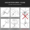 3 Fold Windproof Travel Umbrella with Auto Open/Close