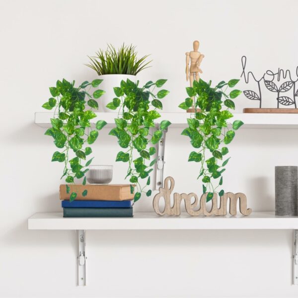 Artificial Hanging Ivy Plants with Pot - 50 cm (2 Pcs) for Home Decor - Image 5