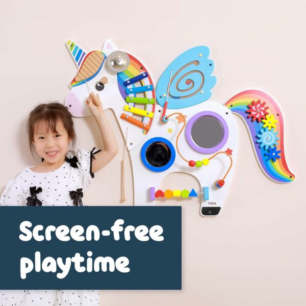 Unicorn Montessori Activity Wall Panel Toy for Kids - Image 6