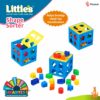 Shape Sorter Cube for Kids | 24 Multi-Color Shapes | Motor Skills Development