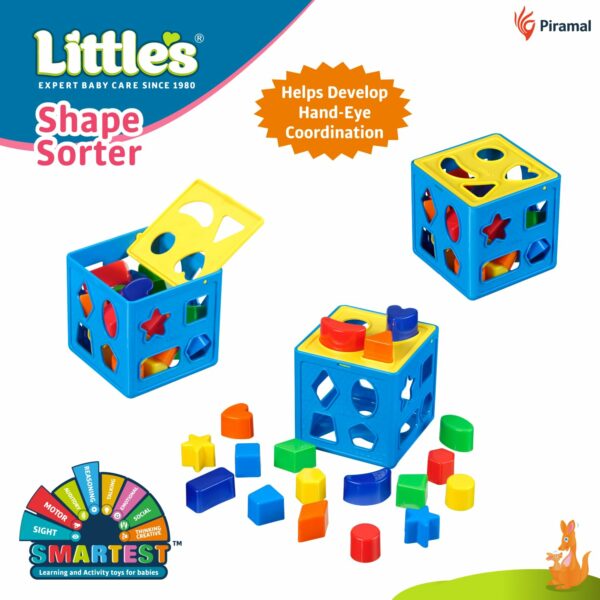 Shape Sorter Cube for Kids | 24 Multi-Color Shapes | Motor Skills Development - Image 4