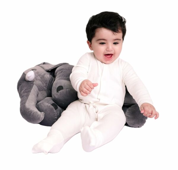 Big Size Elephant Plush Soft Toy for Kids - 60 cm Grey - Image 4