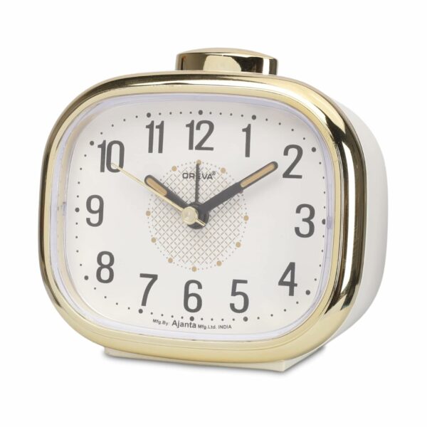 Elegant Analog Alarm Clock with Gentle Volume Control - 10.7 cm