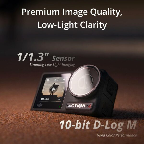 4K Waterproof Action Camera with Low-Light Sensor & 3 Batteries - Image 2