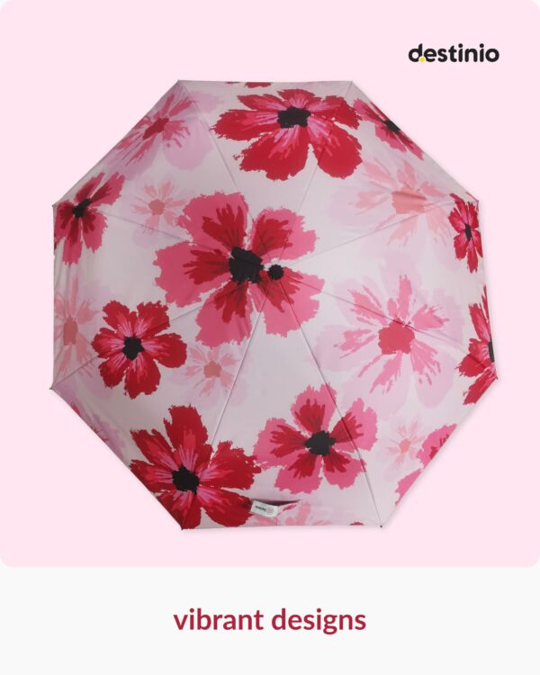 Compact 3-Fold Umbrella with Auto Open/Close & UV Protection - Image 2