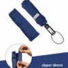 Large Automatic 3-Fold Windproof Umbrella with Travel Cover