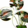 Small Artificial Silk Plants in Wooden Pot for Home & Office