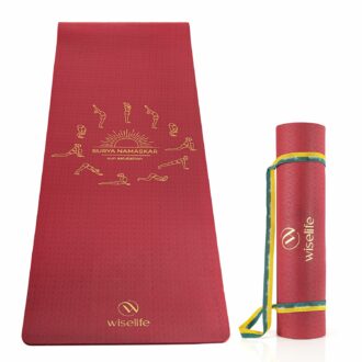 Extra Thick 6MM Printed Yoga Mat with Carry Strap - Eco-Friendly