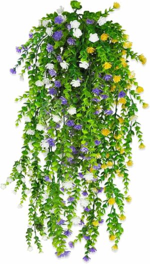 Artificial Hanging Monstera Leaves - 2 Pack, 65CM, UV Resistant
