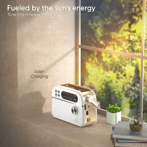 Trinity Solar-Powered MP3 Player & 3-Band Radio - Bluetooth, USB, Solar Charger - Image 3