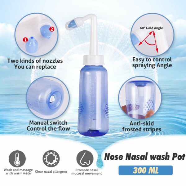 300ml Nasal Cleaner with ON/OFF Lock for Adults & Kids - Image 2