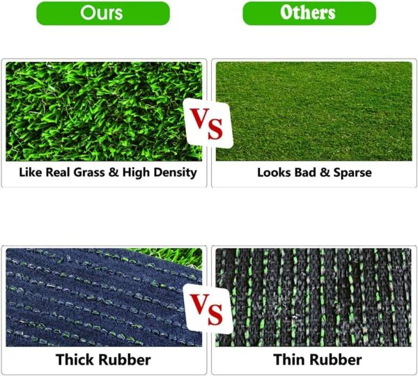 35MM Artificial Grass Mat for Balcony, Lawn, and Pets - 6.5x3 Feet - Image 5