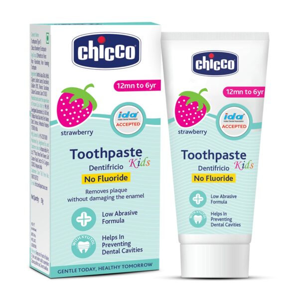 Fluoride-Free Kids Toothpaste with Xylitol, 50g - Strawberry