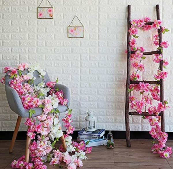 6 Ft Long Silk Carnation Garland for Weddings & Decor - Image 4