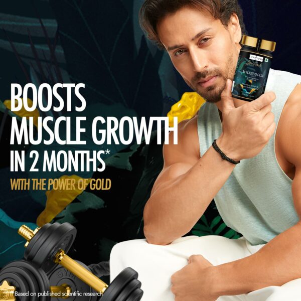 Shilajit Gold 60 Capsules | Boost Stamina & Muscle Growth - Image 5