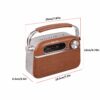 Portable FM Radio with Bluetooth, USB & SD Slot - 3 Band